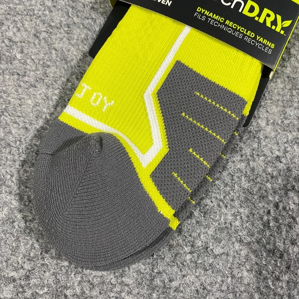 6 Pairs FootJoy Tech D.R.Y. Roll Tab Golf Socks Mens US 7-12 Green Compression